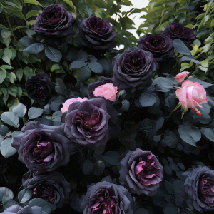 Роза Черная купить по цене от 450р. в интернет-магазине «Посадика» с доставкой почтой в в Трубчевске и по всей России – [изображение №1].